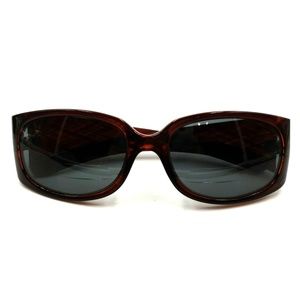 Oceano Brown Transparent Oversized Oval Sunglasses